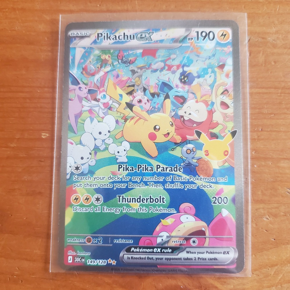 Pikachu ex 149/128 30th Anniversary Special Illustration Rare (SIR)